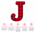 Plaid 'J' Marquee Letter