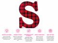 Plaid S Marquee Letter